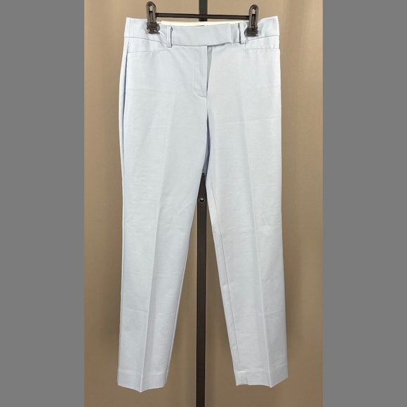 NEW Talbots Pants Womens 4 petite blue Newport straight leg trouser classic - Picture 1 of 10